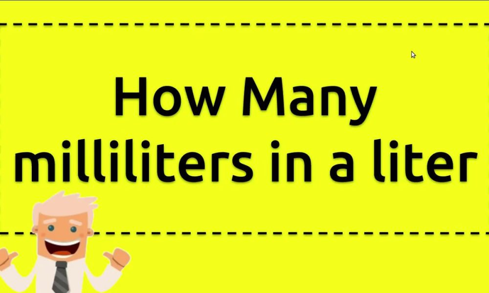 How Many Milliliters are in a Liter